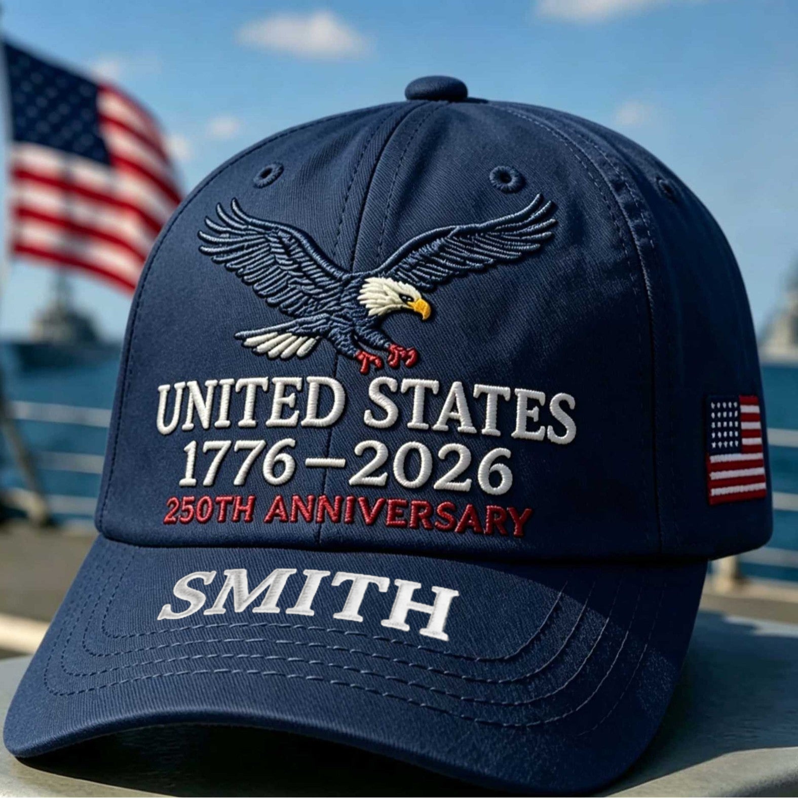 United States 250th Anniversary Personalized Hat