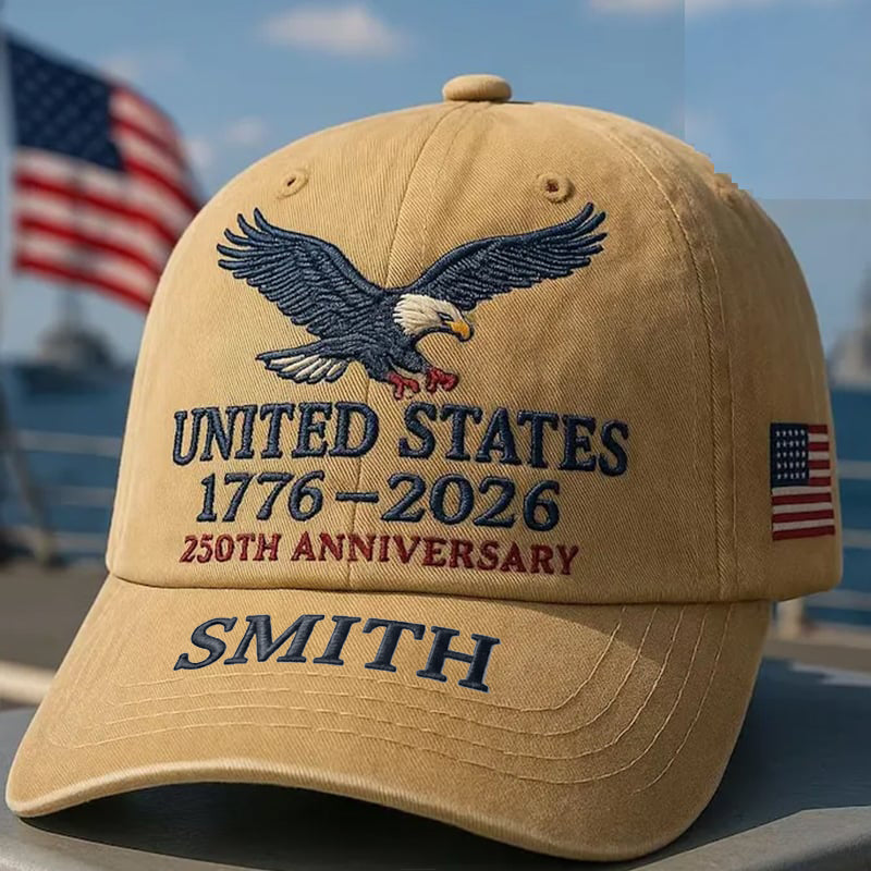 United States 250th Anniversary Personalized Hat