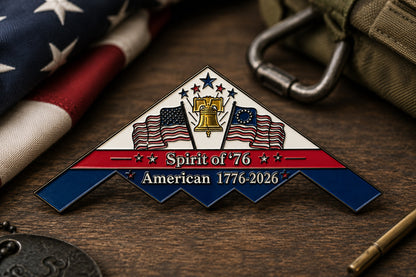 Spirit of '76 B-2 Stealth Bomber Challenge Coin
