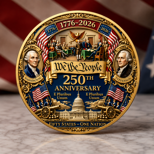 United States 250th Anniversary Commemorative Challenge Coin
