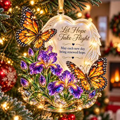 ✨❤️ Heart Winged Inspirational Animal Christmas Ornament