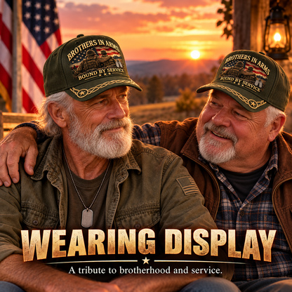 Brothers In Arms Bound By Service Veteran Brotherhood Baseball Cap
