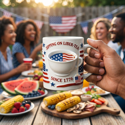 Custom Sipping On Liber-Tee Ceramic Mug