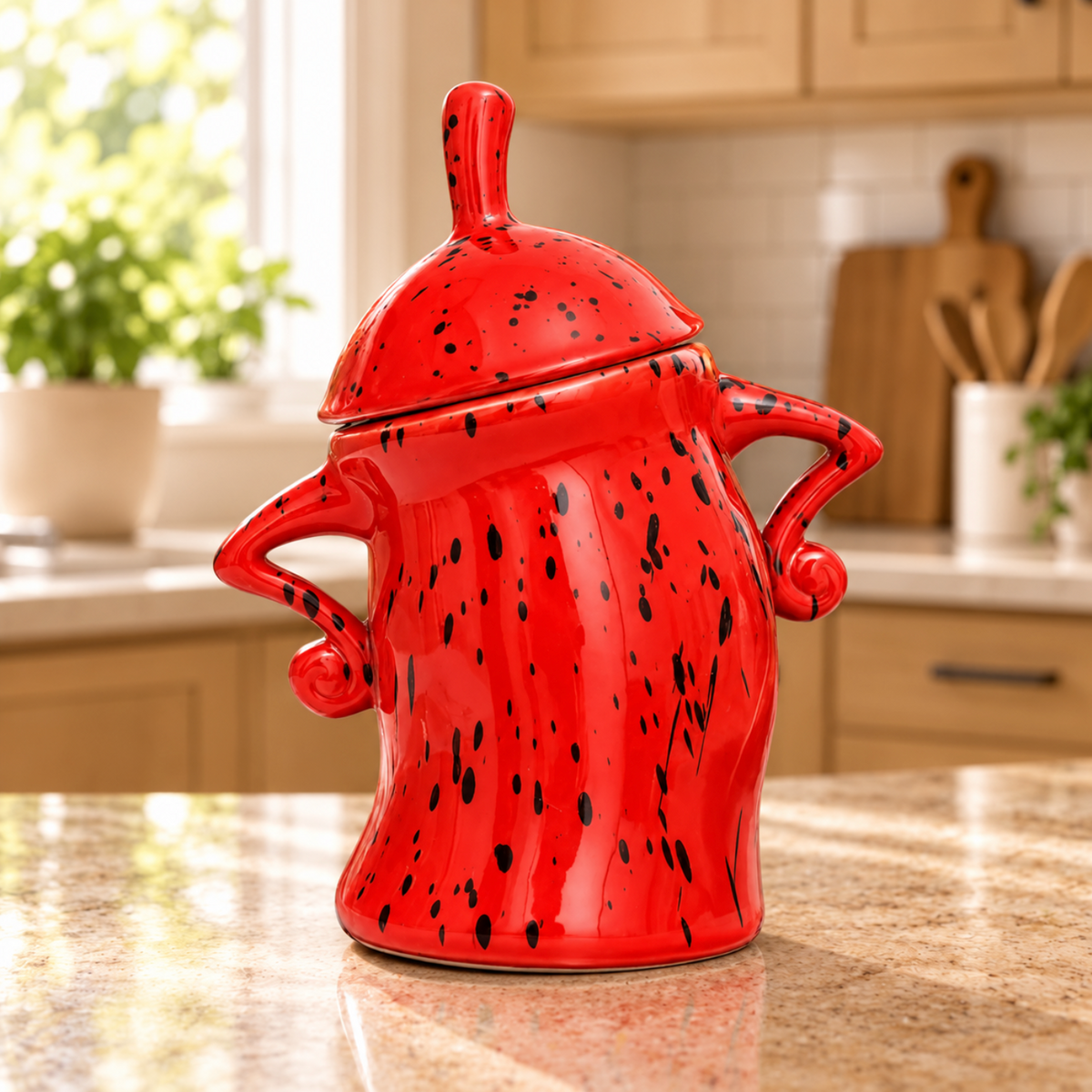 The Judgy Jar Original | Hands-On-Hips Sassy Ceramic Canister, It Judges Every Snack You Eat