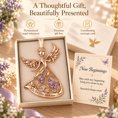 Personalized Guardian Angel Keepsake Ornament with Premium Gift Box & Card 👼✨
