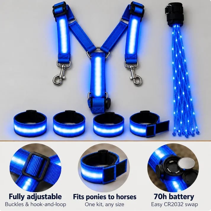 LAST DAY 50% OFF🐎Light-up Horse-riding Set – Glowing Fun for Little Riders! ✨