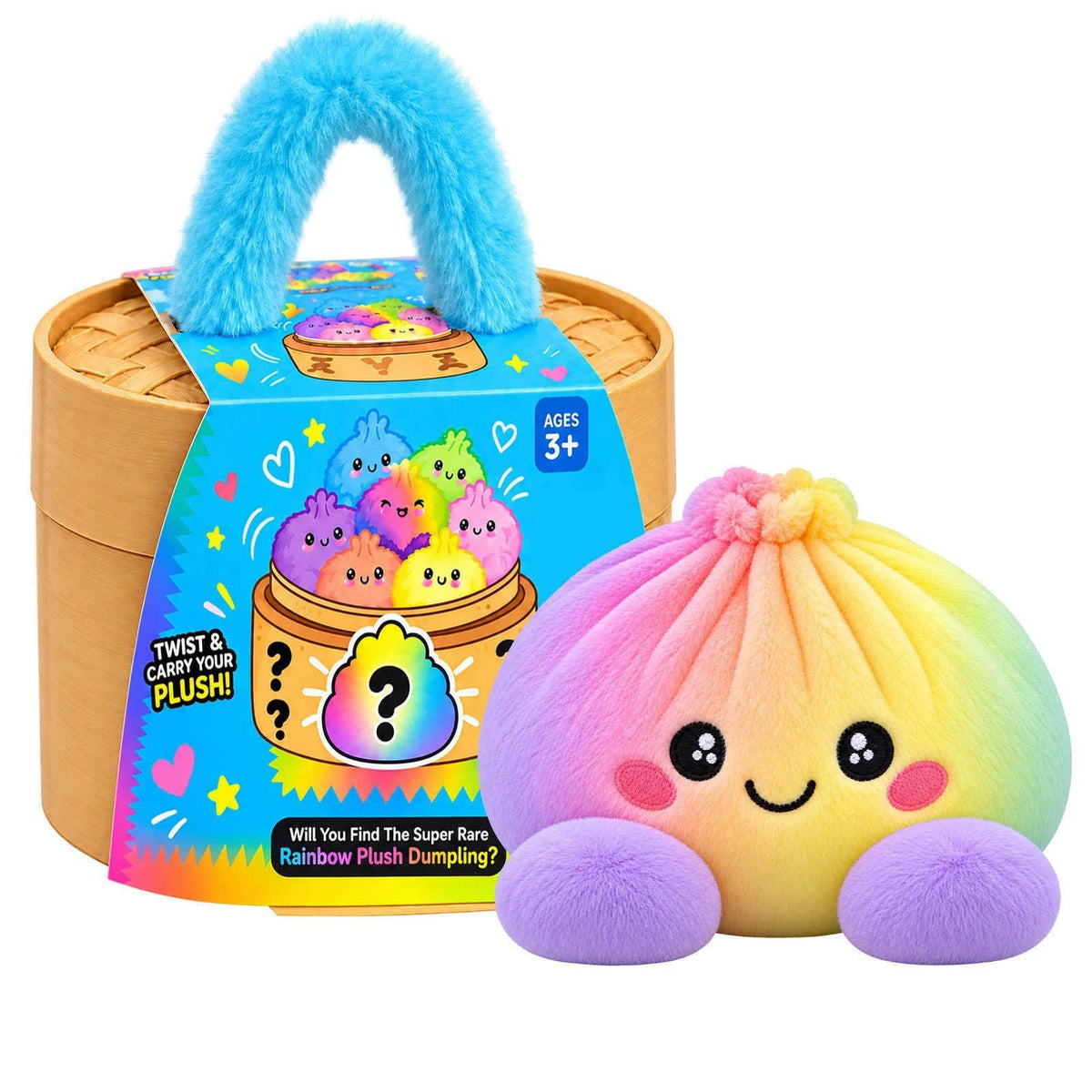 🥟Emotional Support Squishy Dumpling Plushie - Ultra-Soft Stress Relief Toy & Desk Pal✨