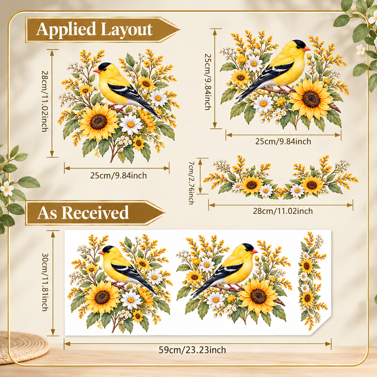 Last Day 50% OFF-Only$12.99🎁 Nature's Melody 3-Piece Floral & Bird Toilet Decal Set 🌸🐦 | Instant Bathroom Makeover