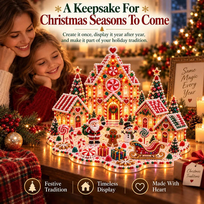 ✨🔥Magical Christmas Village 3D Gem Art DIY Kit