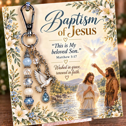 ✝️ Carry Your Faith With You - Christian Scripture & Prayer Keepsake Keychain