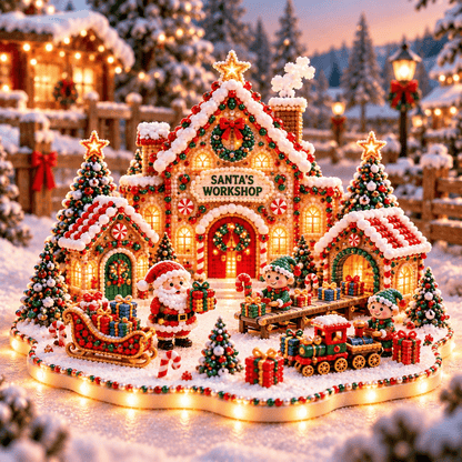 ✨🔥Magical Christmas Village 3D Gem Art DIY Kit
