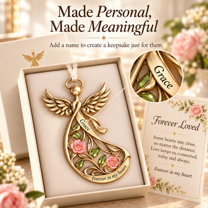 Personalized Guardian Angel Keepsake Ornament with Premium Gift Box & Card 👼✨