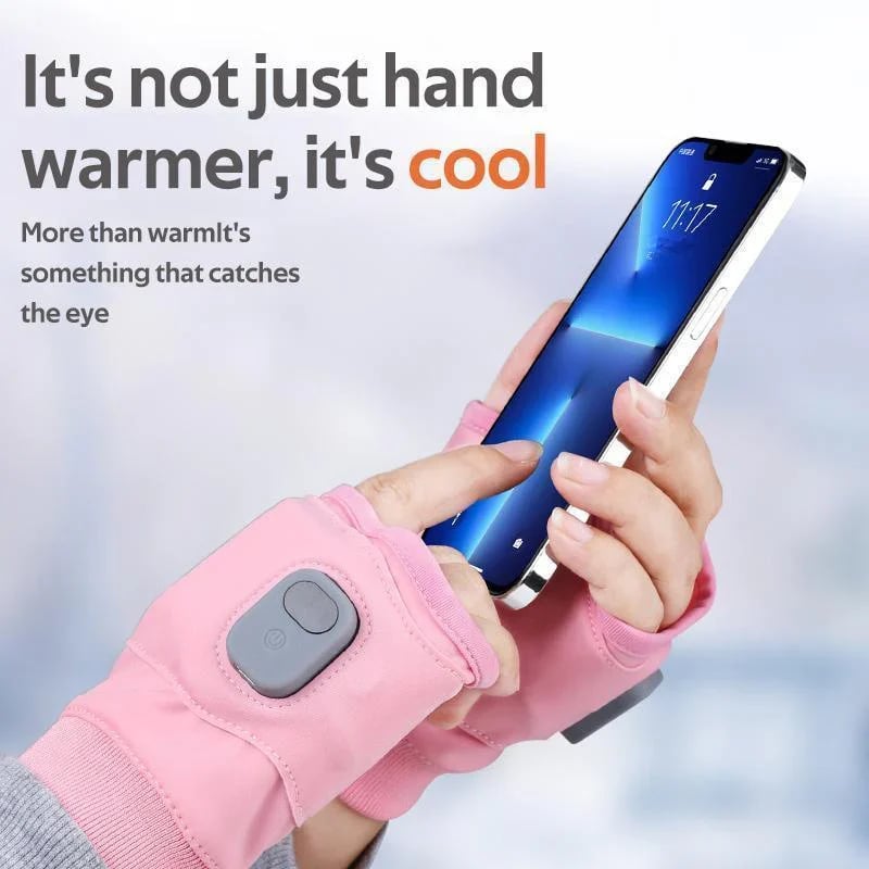🥶Say Goodbye to the Cold!🤗Smart Thermostatic Heated Fingerless Gloves | Warm + Flexible + All-Day Cozy