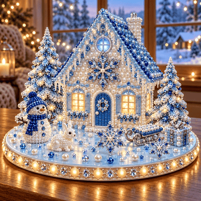 ✨🔥Magical Christmas Village 3D Gem Art DIY Kit