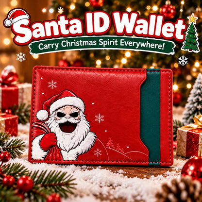 🎅 SantaSnap Funny Christmas ID Wallet – Slim Holiday Card Holder