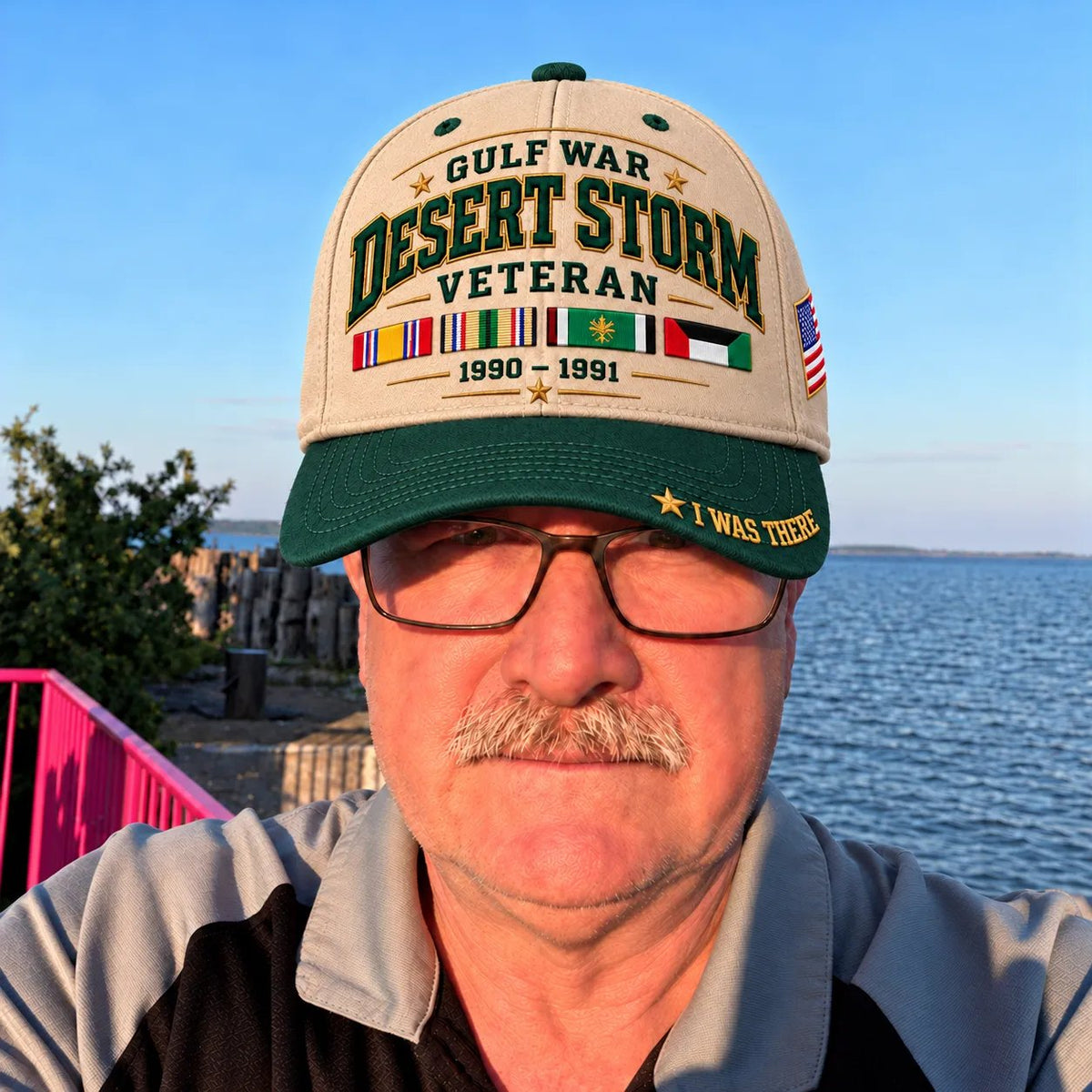 🇺🇸 Gulf War Veteran Embroidered Cap – For Those Who Were There 🎖️
