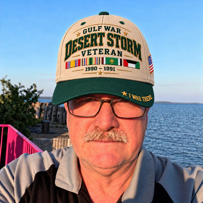 🇺🇸 Gulf War Veteran Embroidered Cap – For Those Who Were There 🎖️