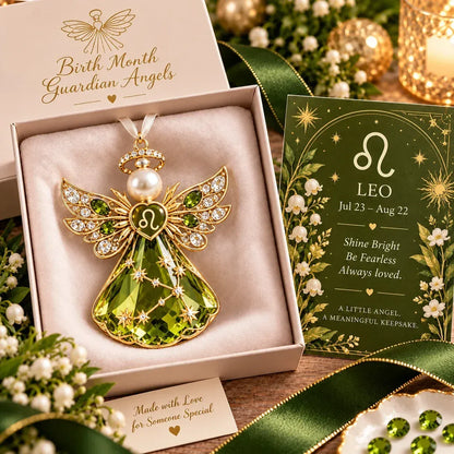 Christmas Zodiac Guardian Angel Keepsake | 12 Signs with Jewel-Toned Designs & Meaningful Gift Cards ✨