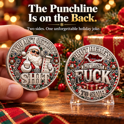Santa’s Last Gift Adult Humor Commemorative Coin