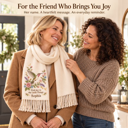 ✨ Wrap Yourself in Warmth & Memories: The Personalized Embroidered "Spirit Animal" Scarf 🧣