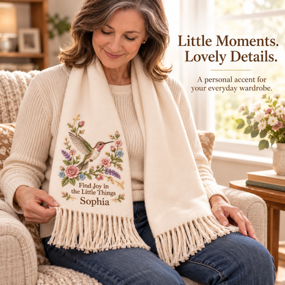 ✨ Wrap Yourself in Warmth & Memories: The Personalized Embroidered "Spirit Animal" Scarf 🧣