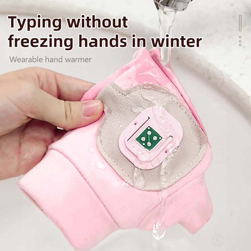 🥶Say Goodbye to the Cold!🤗Smart Thermostatic Heated Fingerless Gloves | Warm + Flexible + All-Day Cozy
