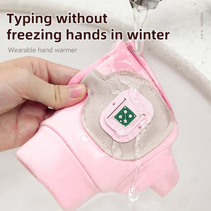 🥶Say Goodbye to the Cold!🤗Smart Thermostatic Heated Fingerless Gloves | Warm + Flexible + All-Day Cozy