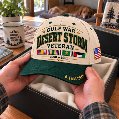 🇺🇸 Gulf War Veteran Embroidered Cap – For Those Who Were There 🎖️