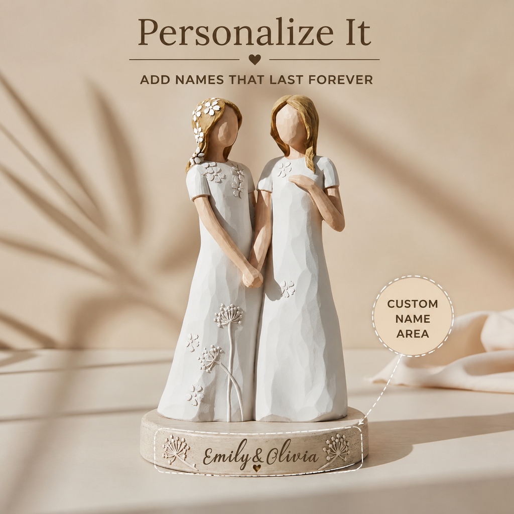 ✨ "You Are The Sister I Got To Choose" Custom Friendship Keepsake | Personalized Bestie Figurine 👯‍♀️