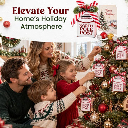 🎅🎄 Santa’s North Pole Post Box – Christmas Mailbox Ornament & Sweet Surprise Gift Box 🎁