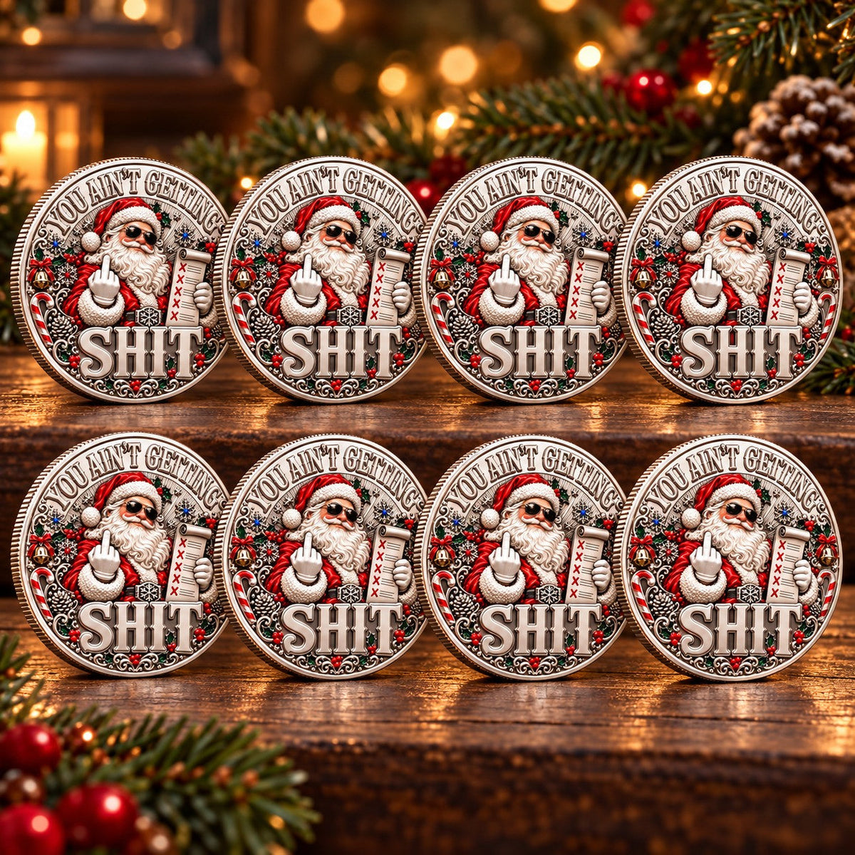 Santa’s Last Gift Adult Humor Commemorative Coin