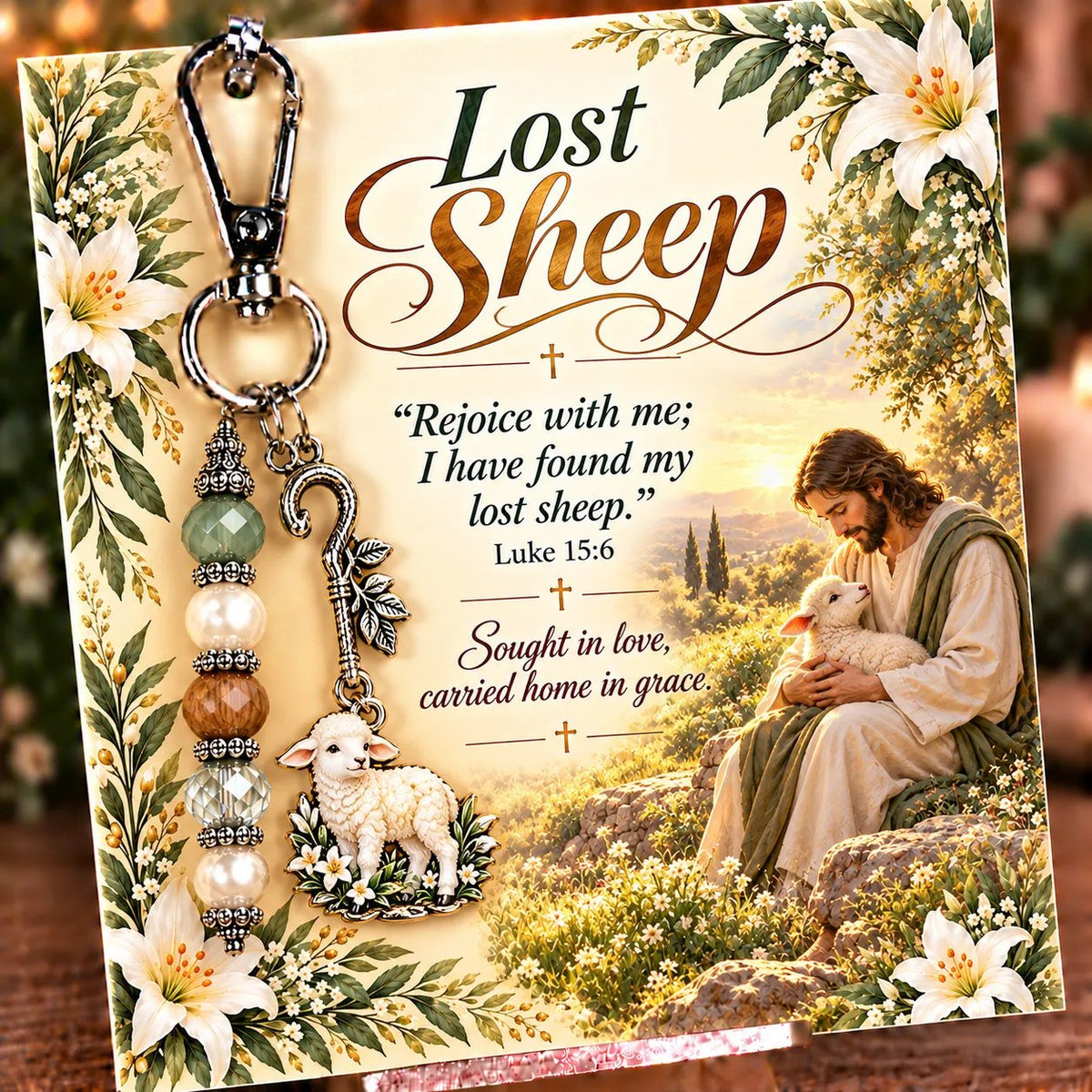✝️ Carry Your Faith With You - Christian Scripture & Prayer Keepsake Keychain