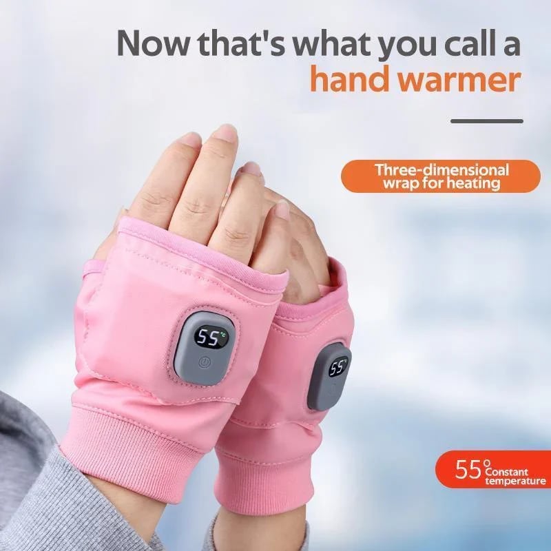 🥶Say Goodbye to the Cold!🤗Smart Thermostatic Heated Fingerless Gloves | Warm + Flexible + All-Day Cozy
