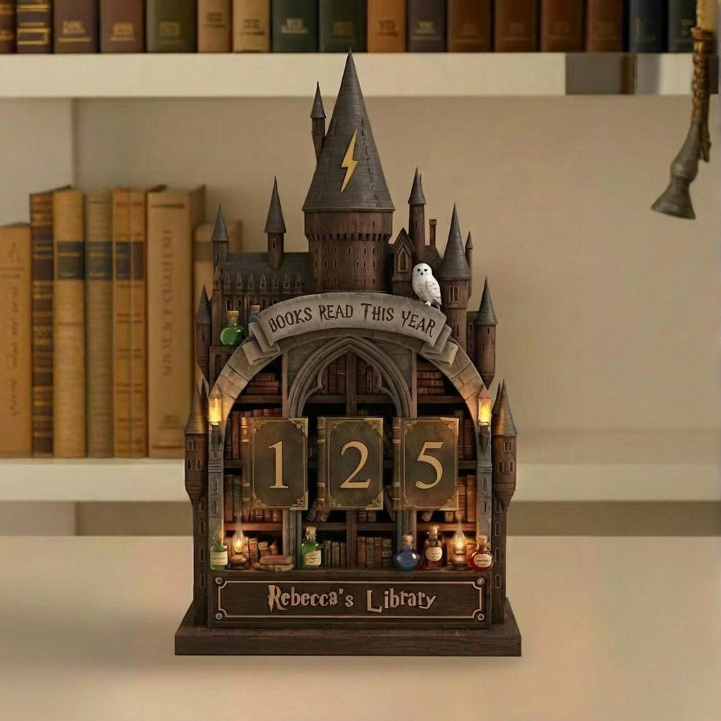 Personalized Book Lover Gift, Reading Tracker, Vintage Book Read Tracker, Books Read This Year Counter, Reading Lover Gift