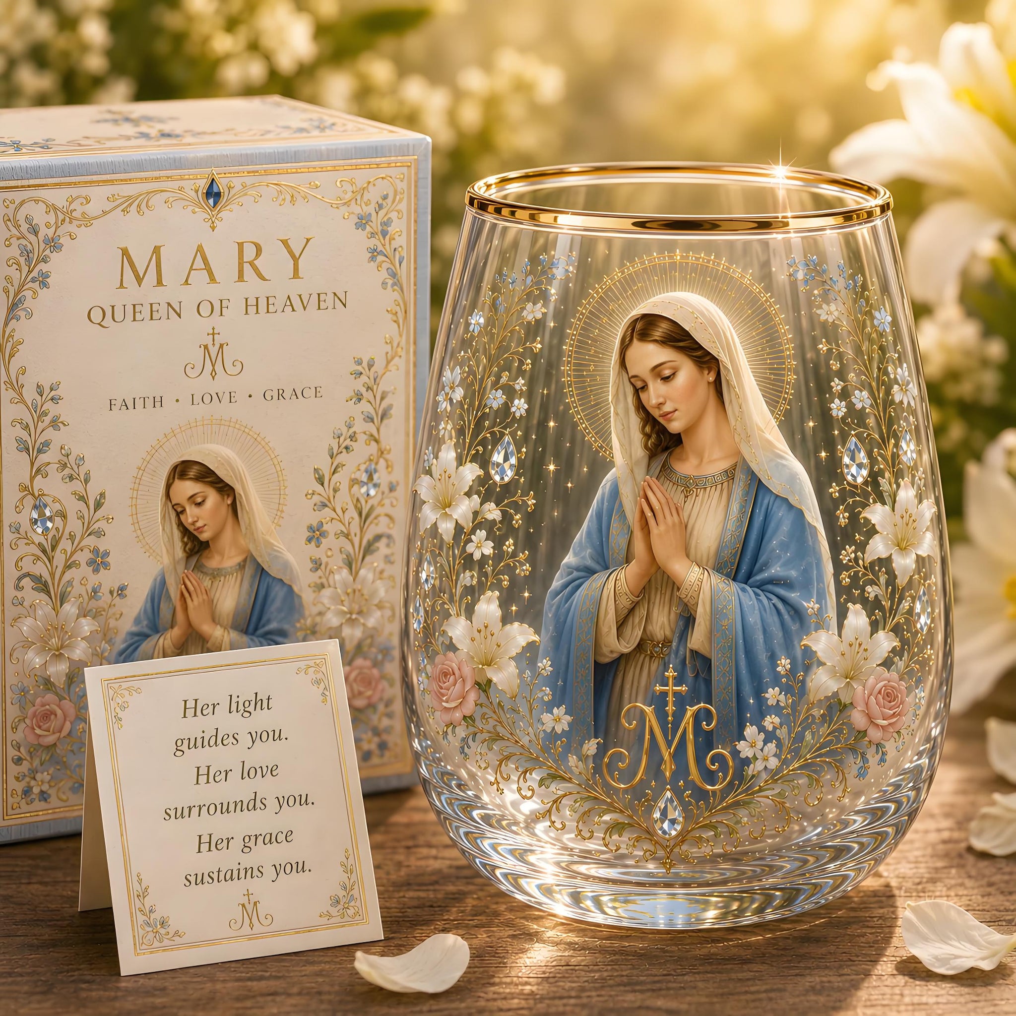 Sacred Heart of Jesus Glass Cup