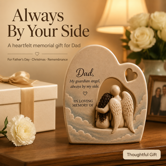 🕊️ Personalized Guardian Angel Memorial Figurine | Custom "In Loving Memory" Keepsake🤍
