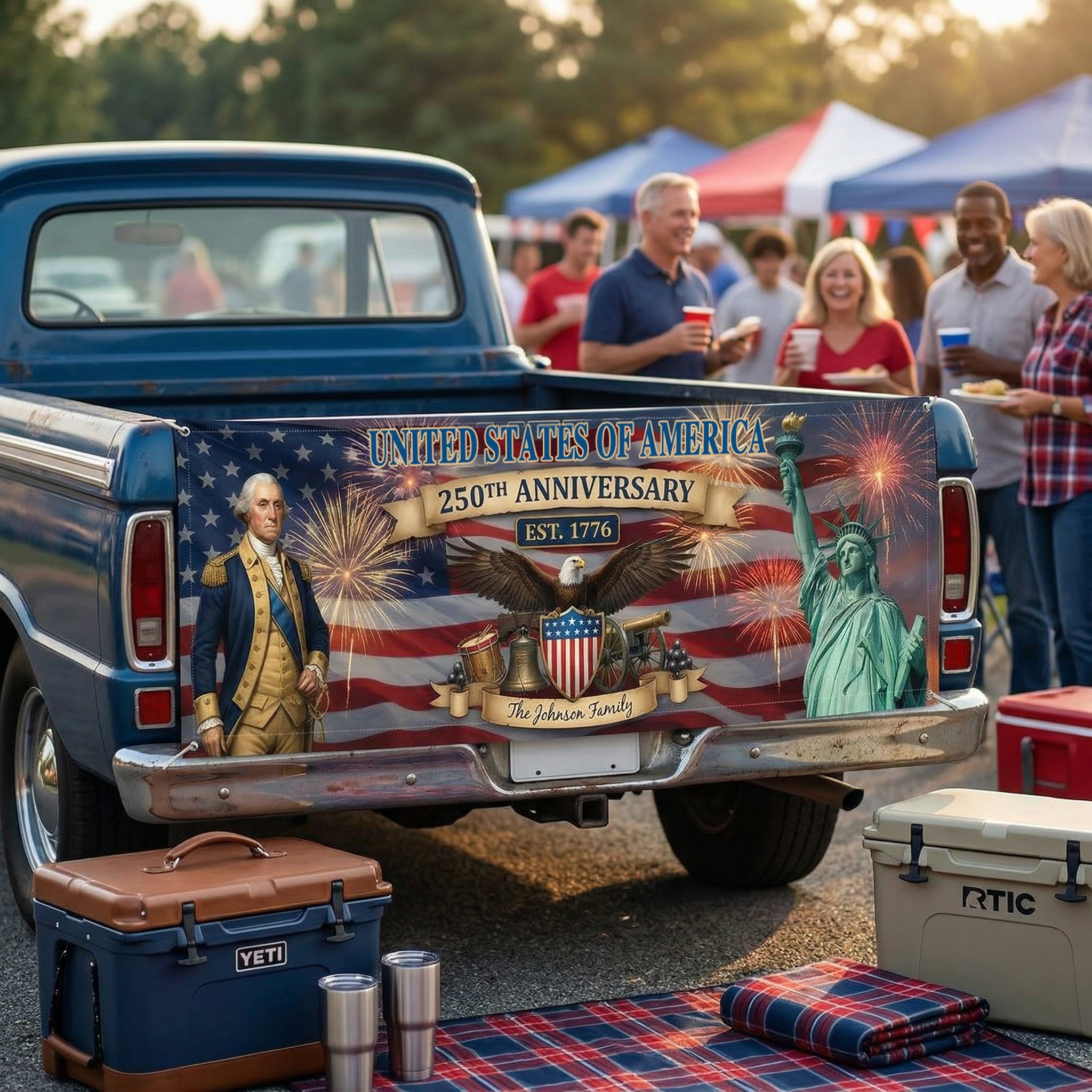 Personalized America 250th Anniversary Banner