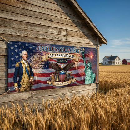 Personalized America 250th Anniversary Banner