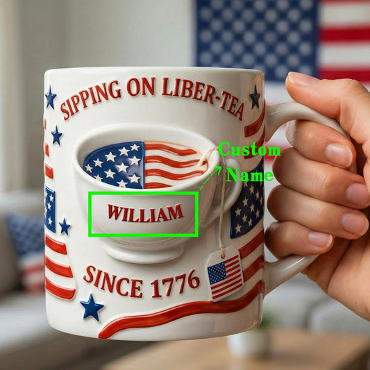 Custom Sipping On Liber-Tee Ceramic Mug