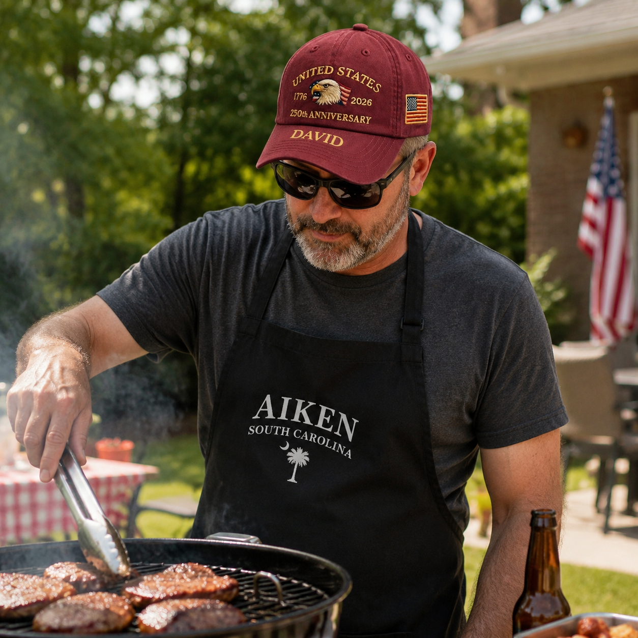 Personalized 250th Anniversary Patriotic Hat