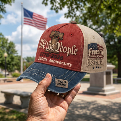 🧢 Personalized USA 250th Anniversary Vintage Trucker Cap