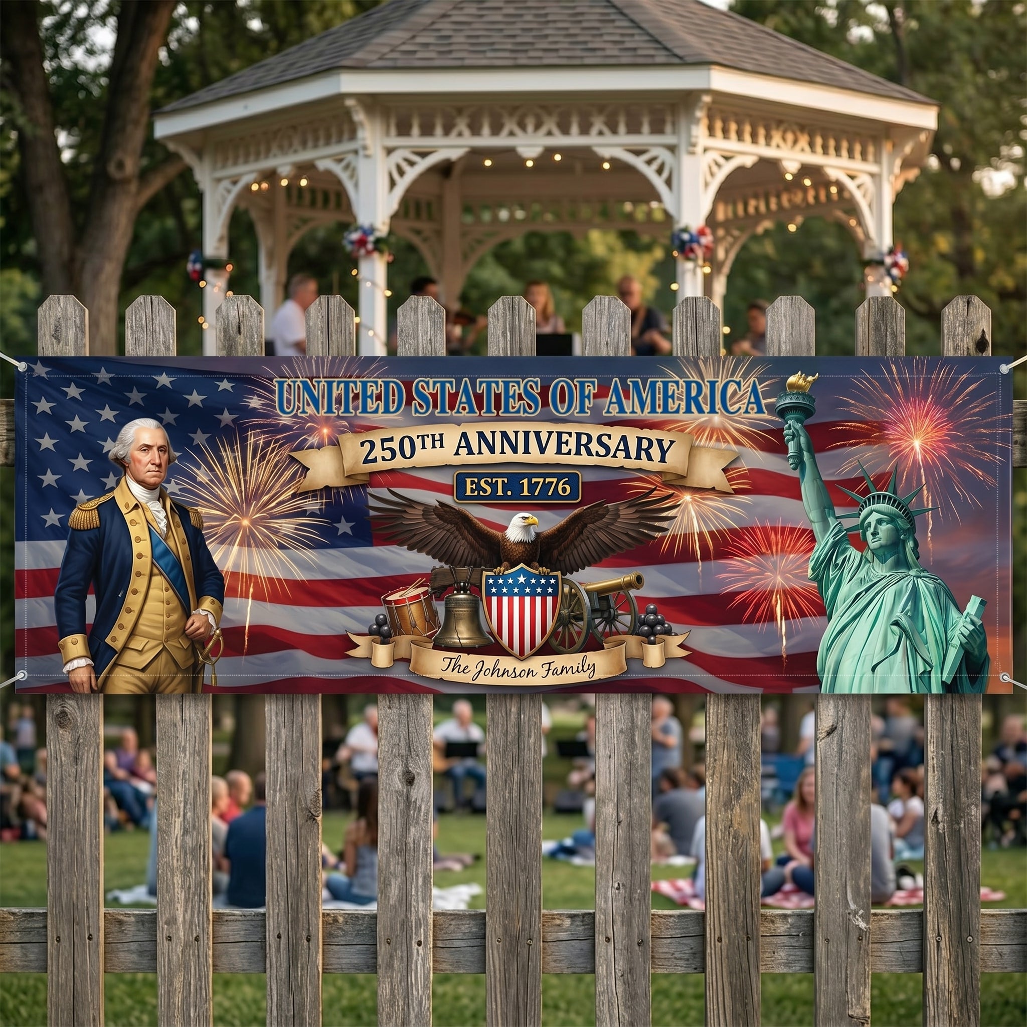 🎌Personalized America 250th Anniversary Banner