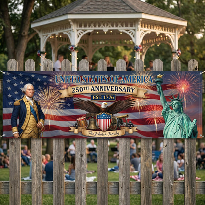 🎌Personalized America 250th Anniversary Banner