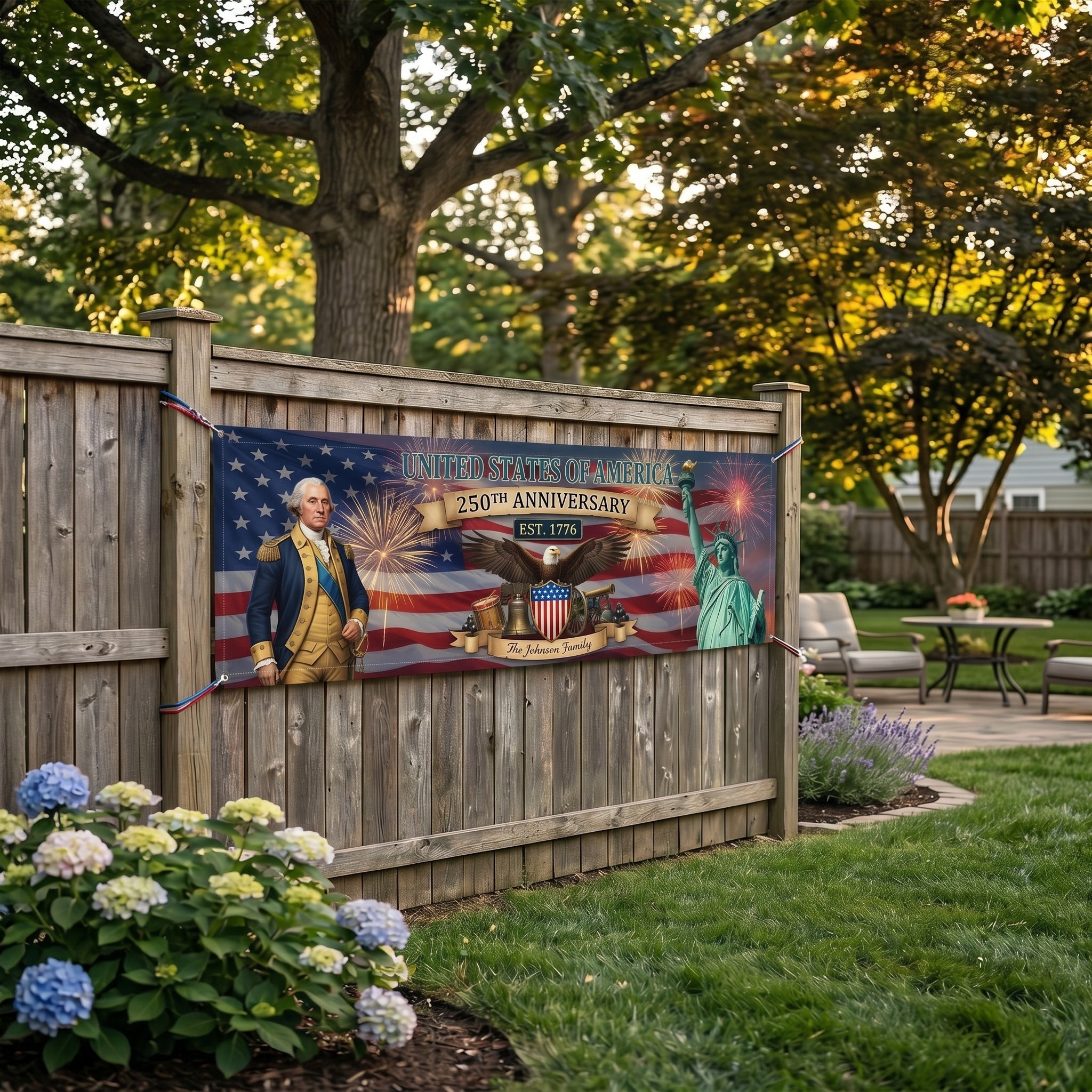 🎌Personalized America 250th Anniversary Banner